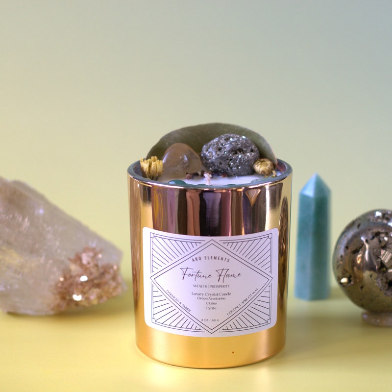 Crystal Candle - Etsy