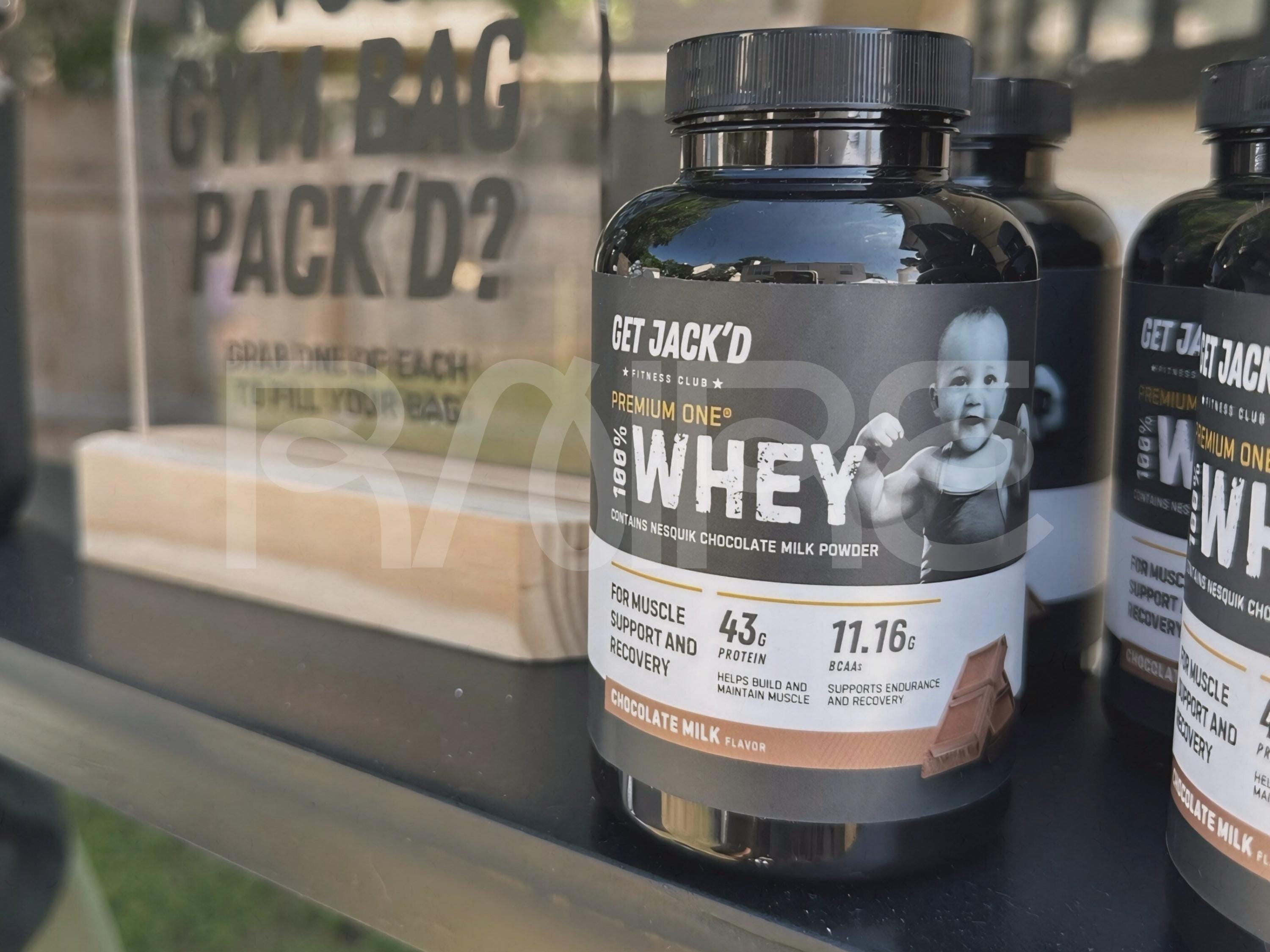 Protein Powder Label Template – Gym Birthday Party Favor (digital ...