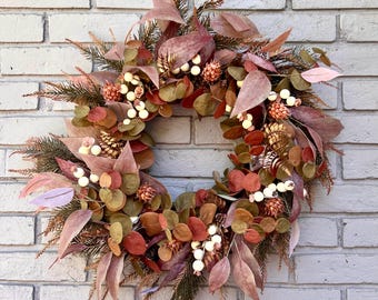 Fall Eucalyptus Wreath: Handmade Thanksgiving Door Decor