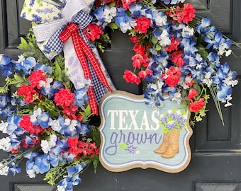 bluebonnets and paintbrush grow here