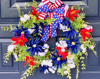 July 4 wreath summer decor