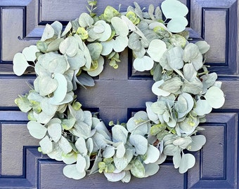 Everyday eucalyptus grapevine door wreath