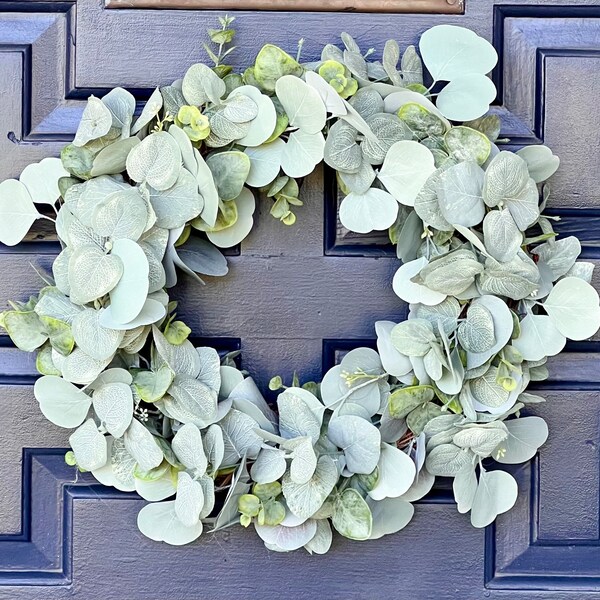 Everyday eucalyptus grapevine door wreath