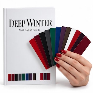 Deep Winter Nail Polish Guide, Dark Winter Color Analysis PDF and Interactive App