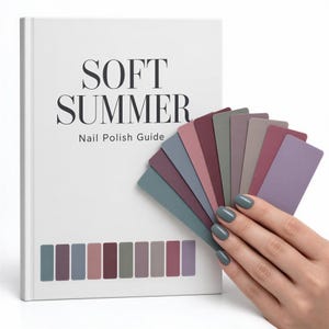 Soft Summer Nail Color Guide, Muted Nail Polish Analysis PDF and Interactive App