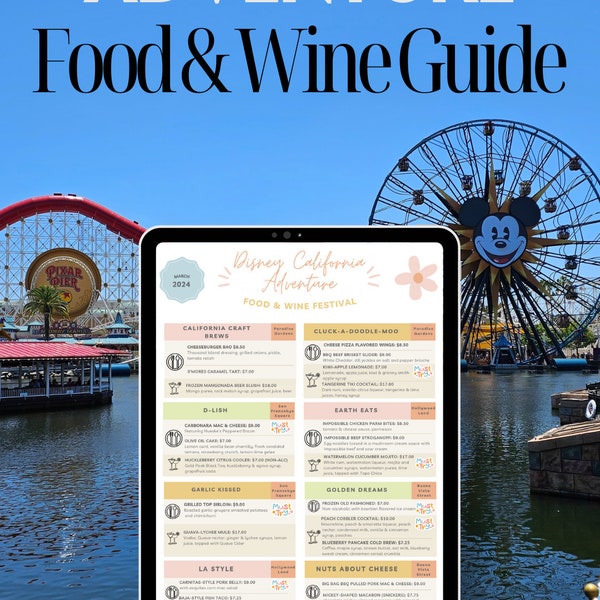 2024 DCA Food & Wine Festival Guide - DIGITAL DOWNLOAD!