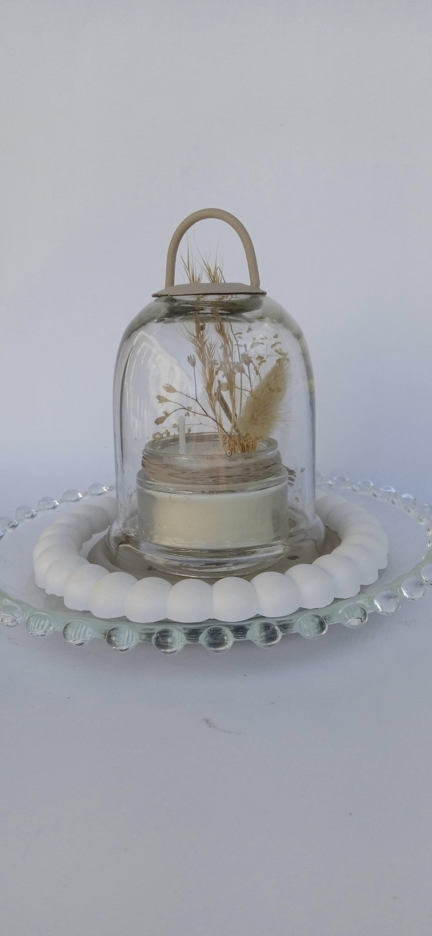 Cloche ancienne et son plateau
