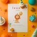 Editable Watercolor Lion First Birthday Invitation | DIY Printable ...