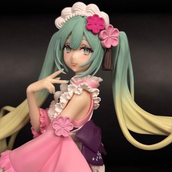 Hatsune Miku Vocaloid - Sweet Sweets Figure -Matcha Parfait Sakura- Piapro JAPAN Authentic