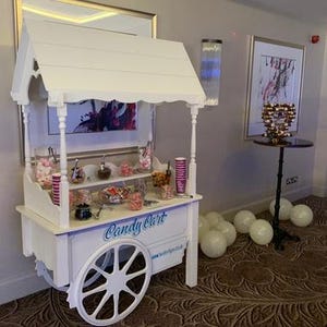 Sweet candy carts for events and weeding and party and birthday