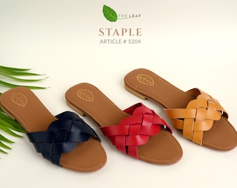 STAPLE Handcrafted Women's Slip-On Flats - Comfort and Style in Every Step