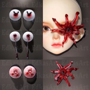 BJD Eyeballs, 4 Style 14mm 16mm Resin Eyeball Cabochon Charm/Finding, Decoration Kit, DIY Accessory, Sd Doll Gift, BJD Gift
