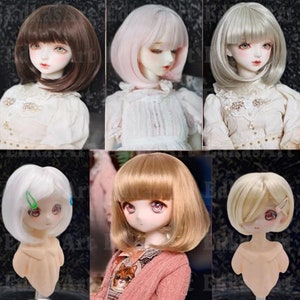 6 Colors Doll Wig Doll Hair 1/3 1/4 1/6 BJD Long Wig for SD Msd YOSD Dolls Accessories, Soft hair Yeloleva for Girl Dolls, Gift for Doll