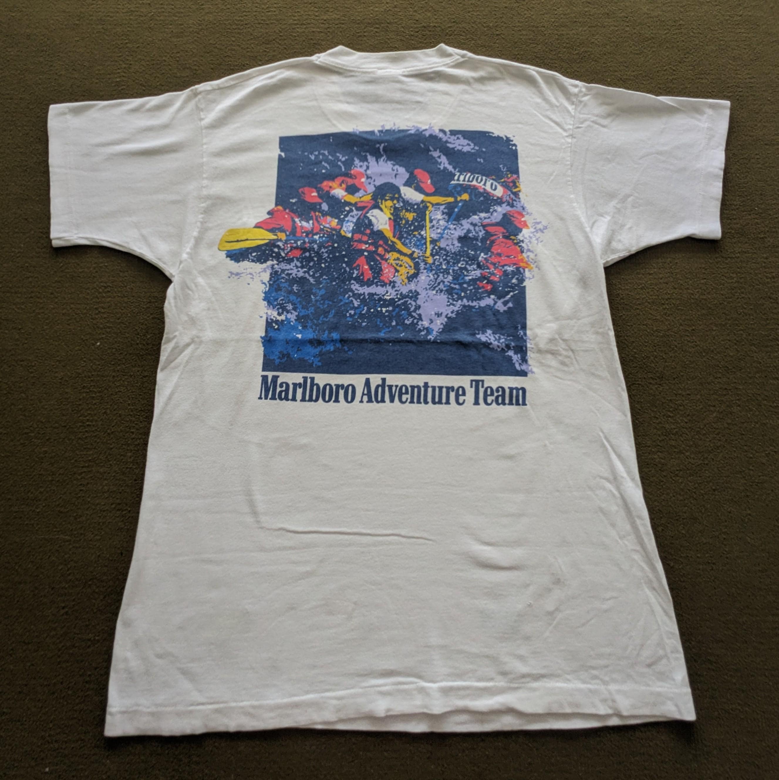 Vintage 90's MARLBORO ADVENTURE TEAM T-shirt - Etsy