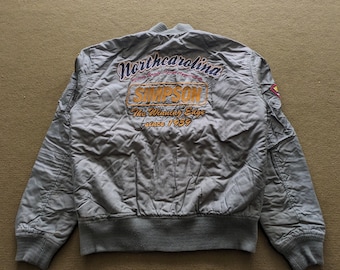 Giubbotto bomber vintage SIMPSON NORTH CAROLINA