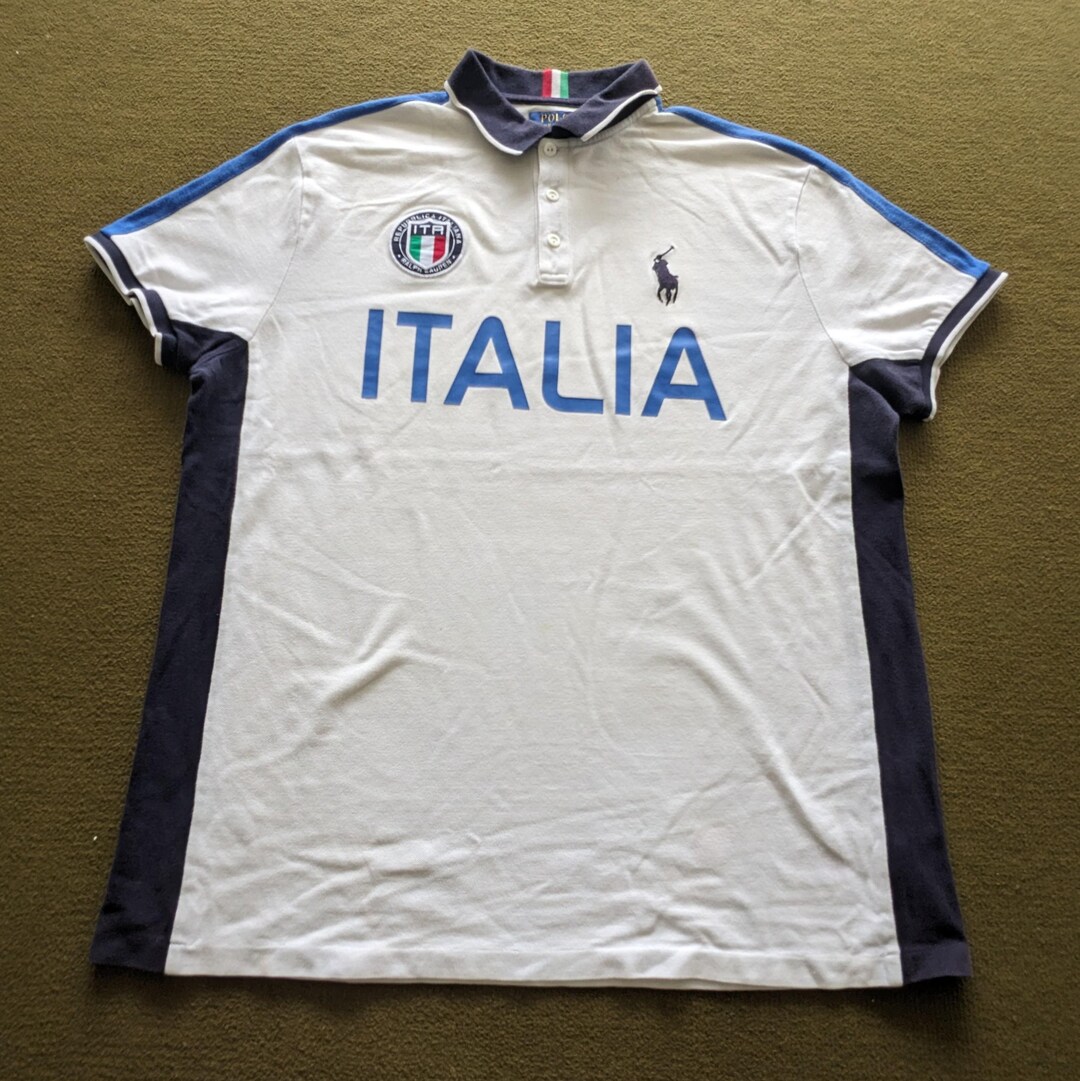 Vintage ITALIA Polo Ralph Lauren Luxury Brand T-shirt - Etsy