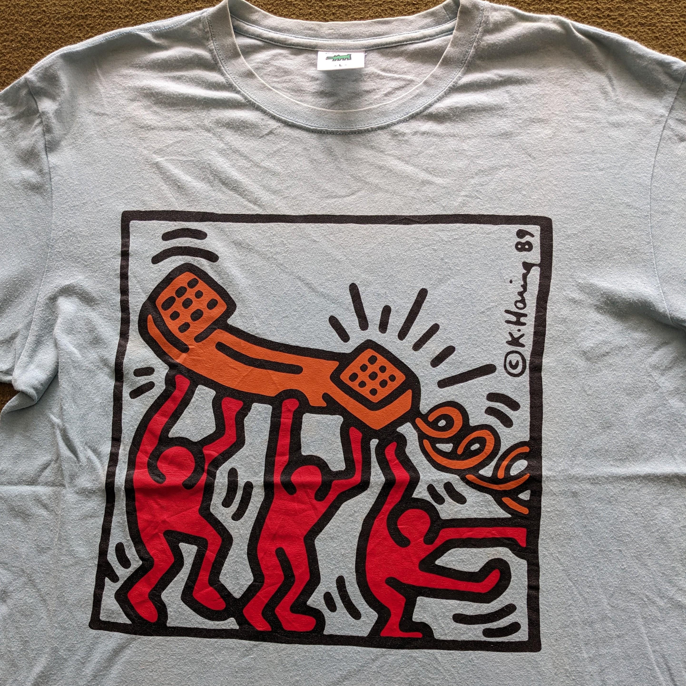 lowsun 90s keith haring tee Vintage 90's Keith Haring American Art T-shirt - Etsy