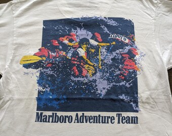 Vintage 90's MARLBORO ADVENTURE TEAM T-shirt - Etsy