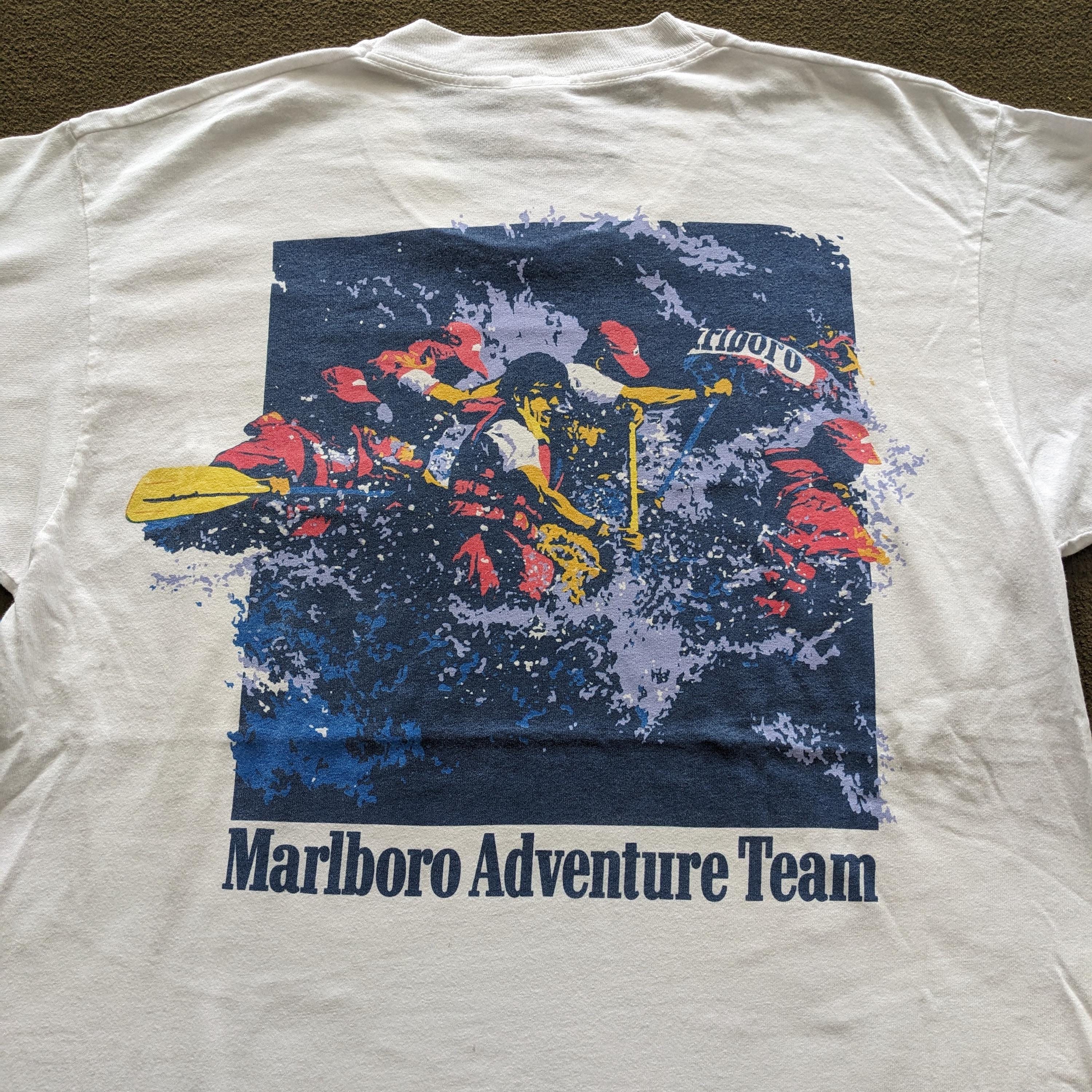 Vintage 90's MARLBORO ADVENTURE TEAM T-shirt - Etsy