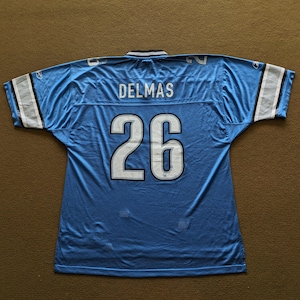 Vintage DELMAS 26 Reebok American Football NFL Jersey