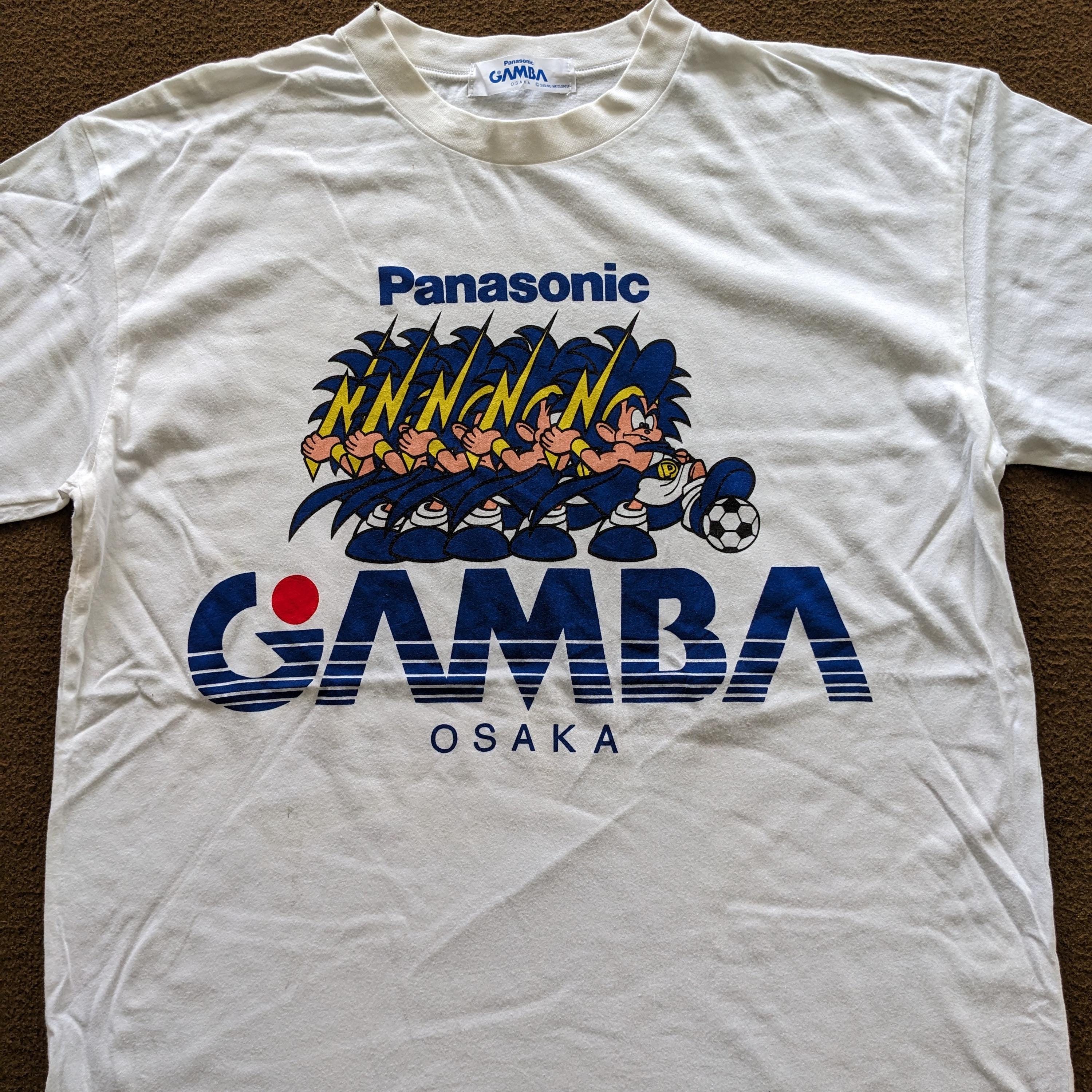 90s GAMBA OSAKA Tシャツ 古着 Vintage 90's PANASONIC GAMBA Osaka Japanese Soccer Club T