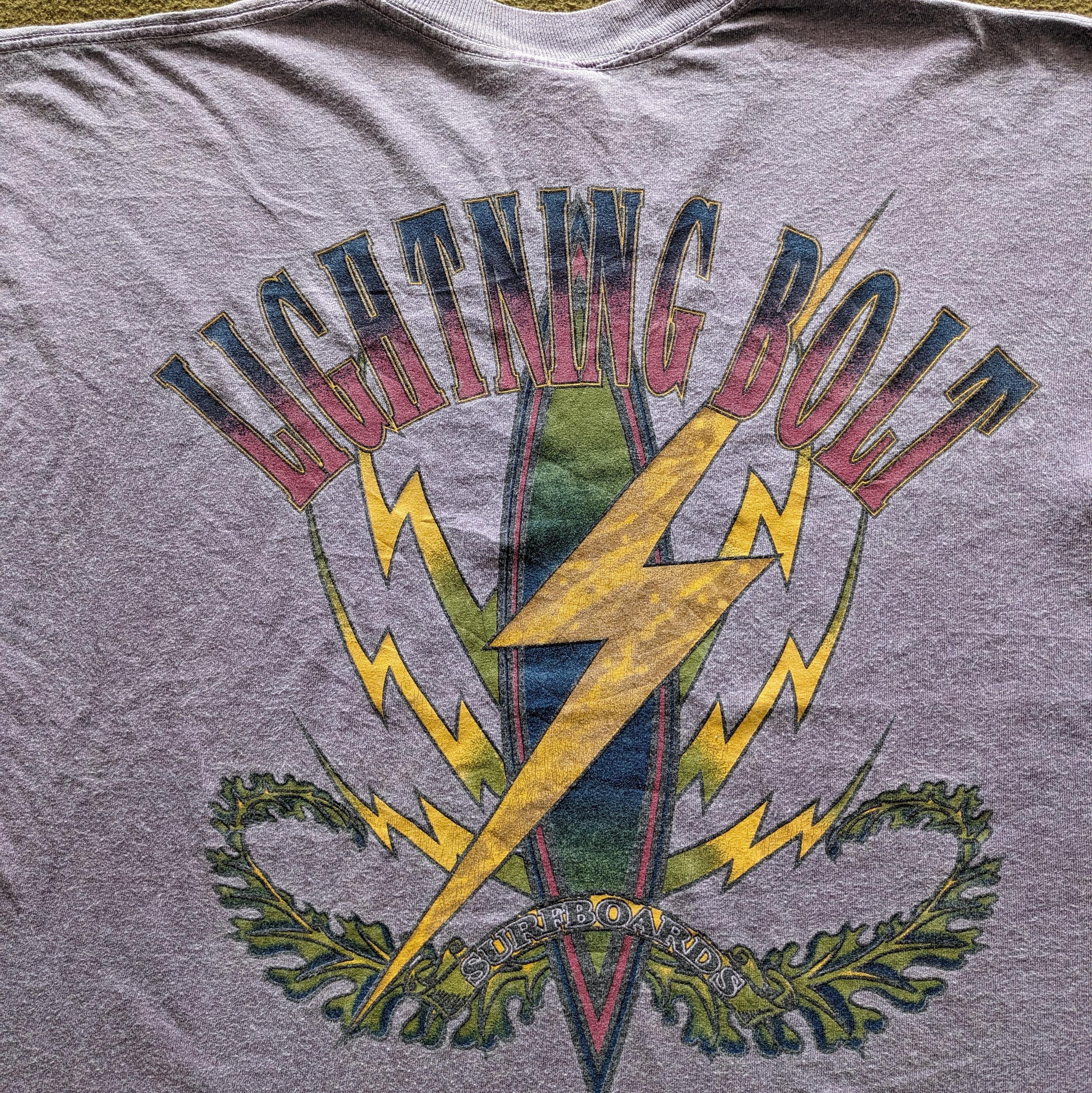 Vintage 90's LIGHTING BOLT SURFBOARDS Surfing Style T-shirt - Etsy