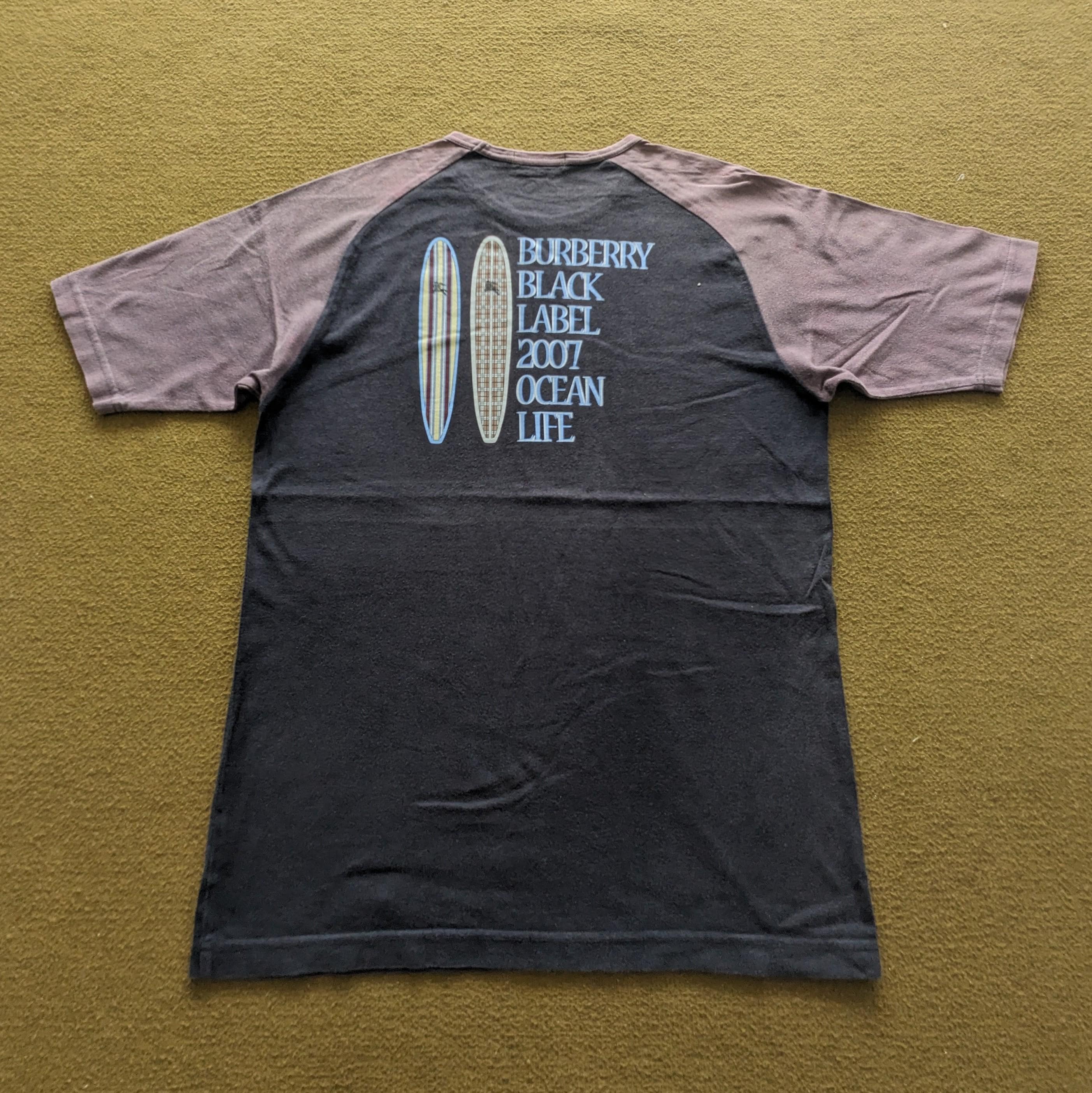 Vintage BURBERRY BLACK LABEL Luxury Brand T-shirt - Etsy