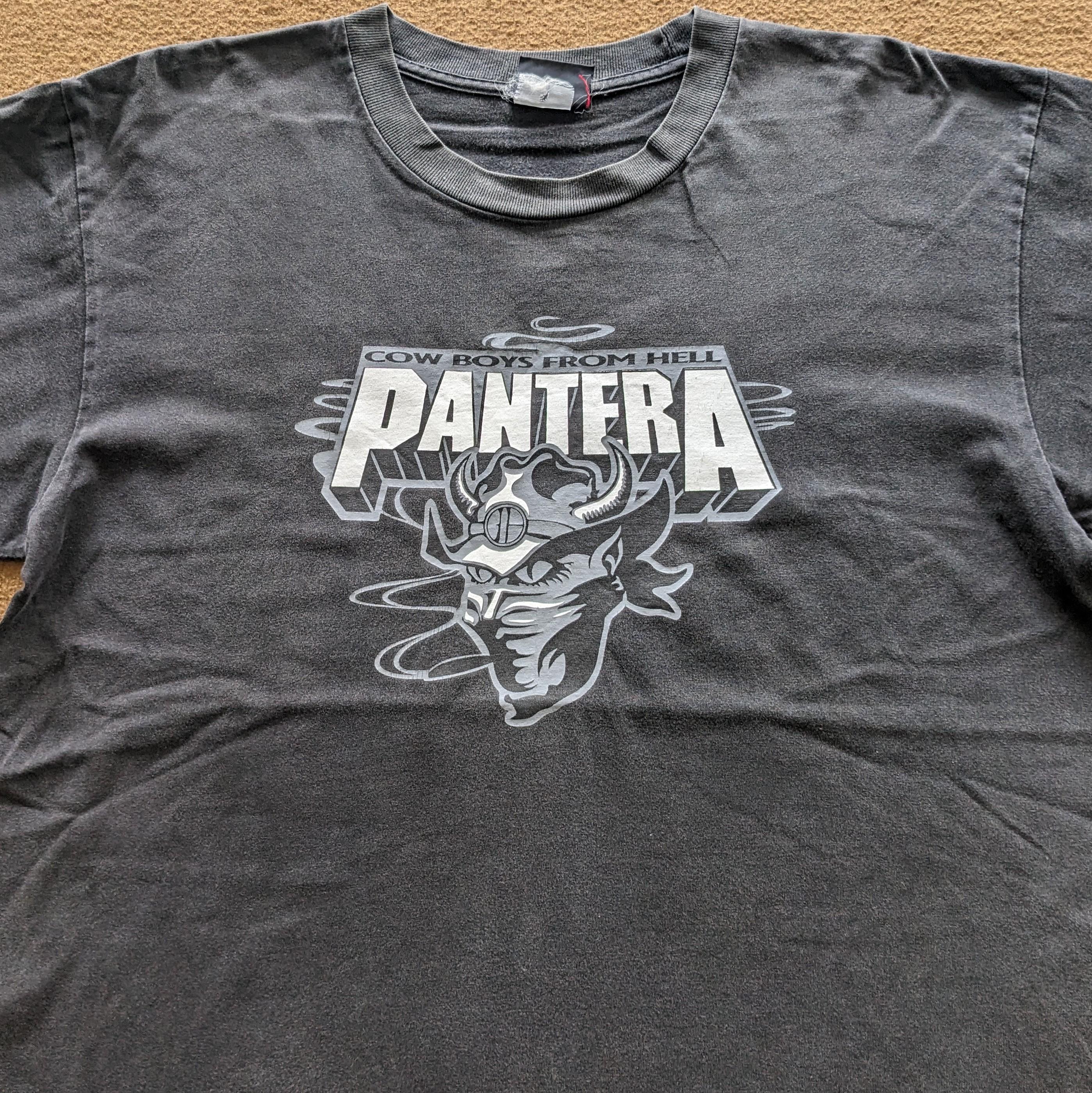 PANTERA Cowboys From Hell Tシャツ XXL グレー Vintage 90'S Cowboys From Hell PANTERA American Metal Band T-shirt