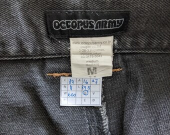 Vintage Octopus Army Streetwear Fashion Style Jeans - Etsy