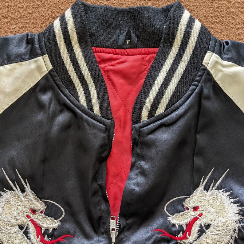 Vintage SUKAJAN Dragon Japanese Design Jacket - Etsy