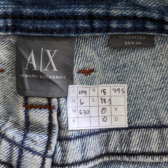 Vintage Armani Exchange American Brand Distressed Jeans - Etsy
