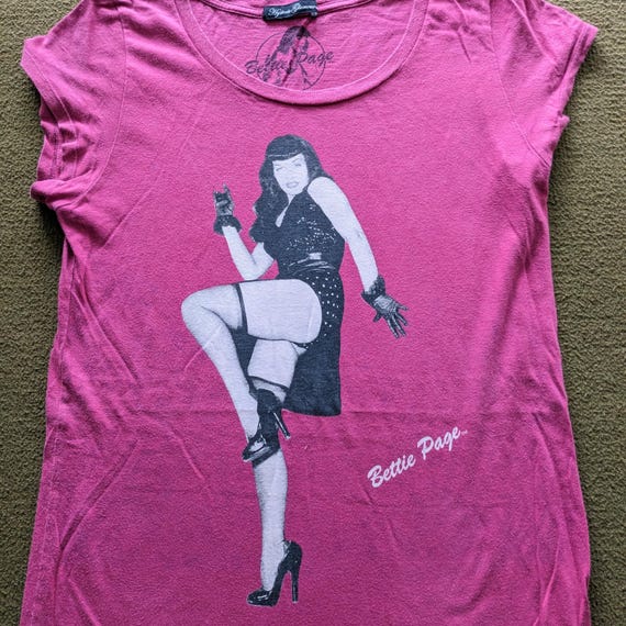 HYSTERIC GLAMOUR Bettie Page Tシャツ フリーサイズ Vintage Hysteric Glamour Japanese Brand T-shirt - Etsy Israel