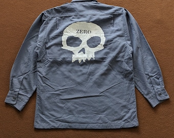 Veste vintage personnalisée SKULL ZERO Design Art