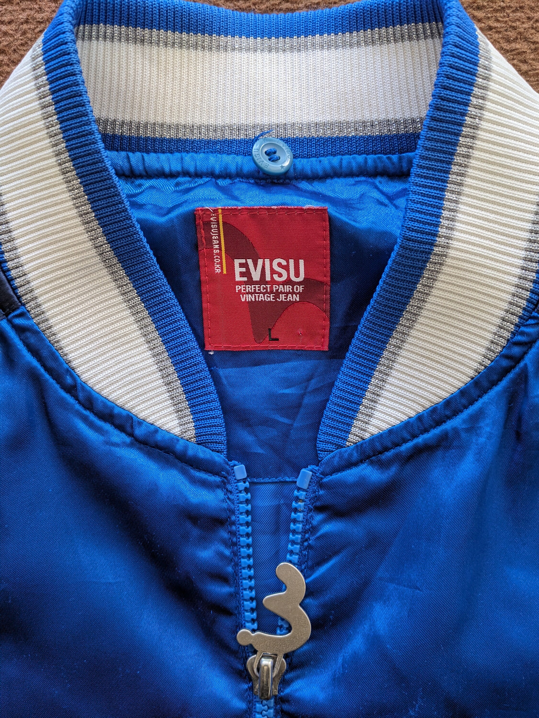Vintage EVISU Logo Japanese Brand Jacket - Etsy