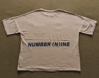Vintage NUMBER NINE Japanese Brand T-shirt - Etsy Vintage NUMBER NINE Japanese Brand T-shirt - Etsy