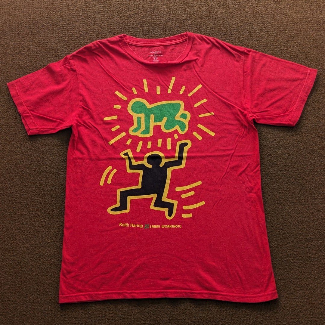 要在庫確認【WACKO MARIA ×KEITH HARING】 POCKET T-SHIRT KEITH HARING / POCKET T-SHIRT (TYPE-1)【BLACK】｜WACKO MARIA
