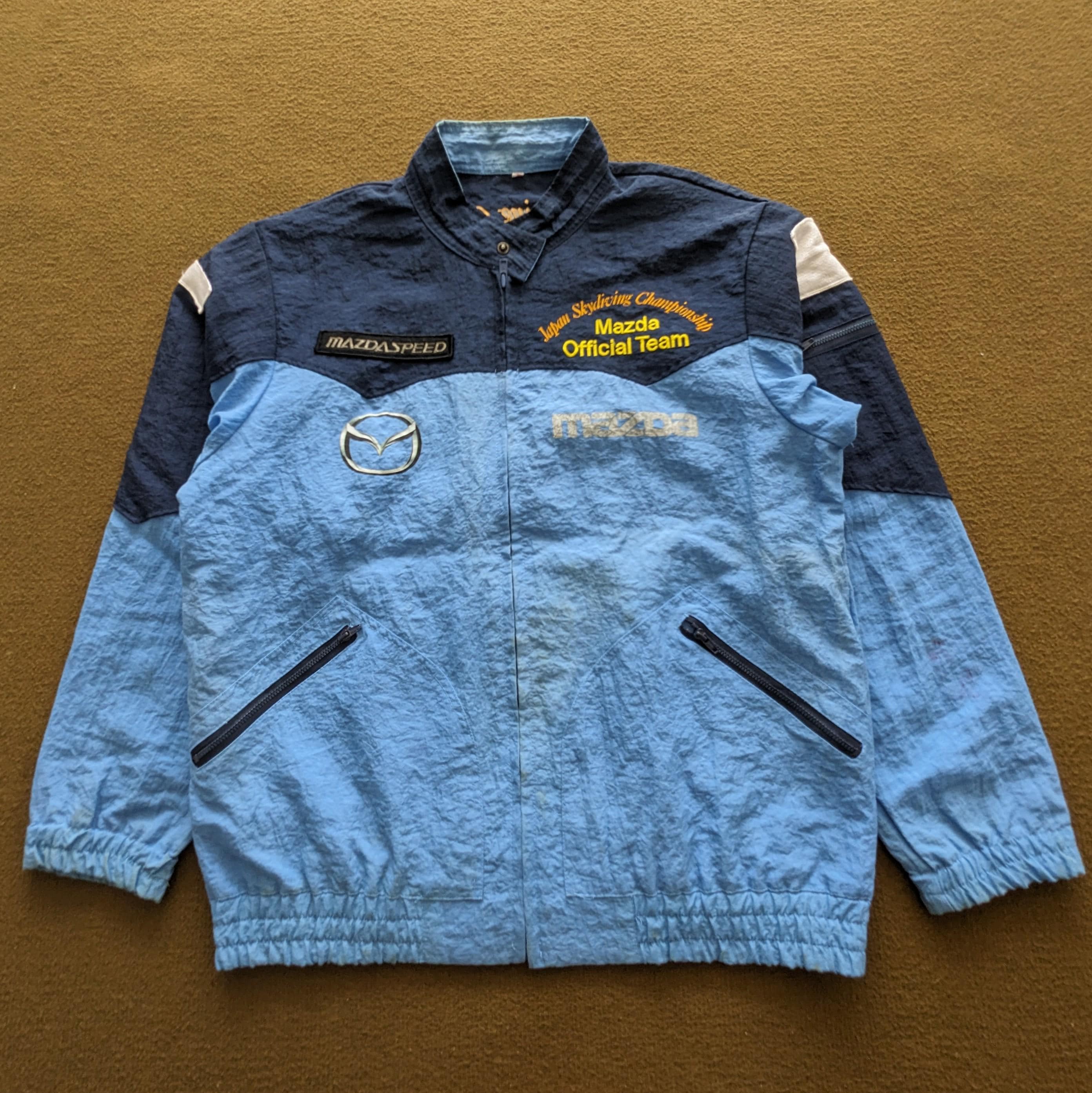 チャージ レーシング チーム ジャケット 1989 ナイロン マツダ モーター チャージ レーシング チーム ジャケット 1989 ナイロン マツダ