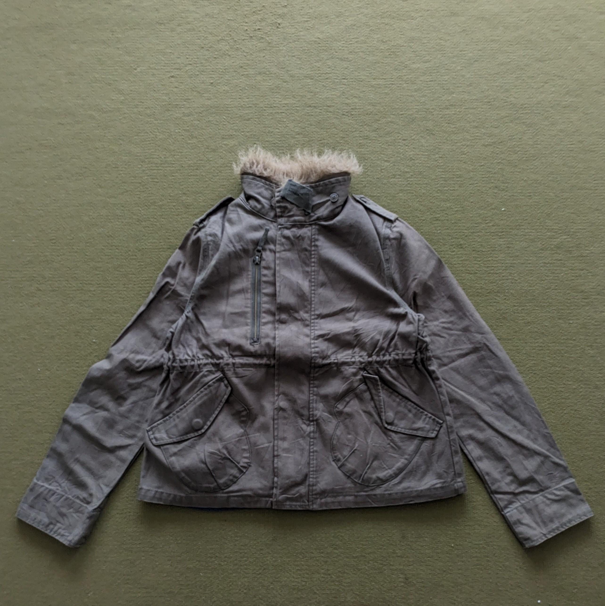 専用- ISSEY MIYAKE フード付きジャケット グレー/ブルー Vintage NE-NET by Issey Miyake Japanese Brand Jacket Fur Neck - Etsy