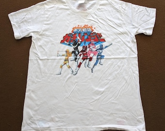Vintage Power Rangers Japanese Anime T-shirt