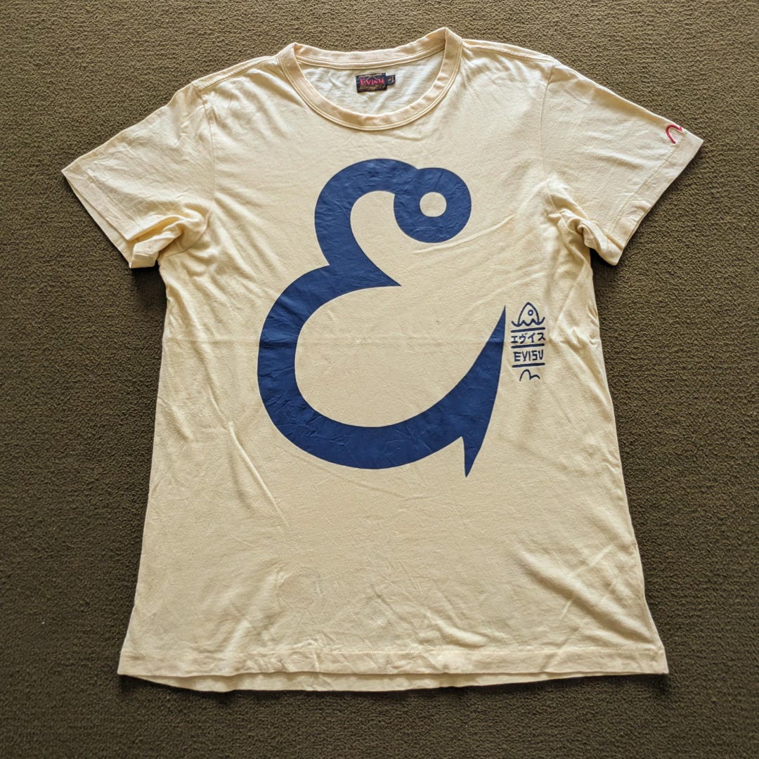 Vintage 90's EVISU Japanese Brand T-shirt - Etsy