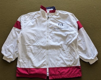 Veste Sweat Vintage Sergio Tacchini - Bleue - Années 80/90 - Taille M - Oldschool