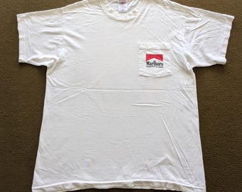 Vintage 90's MARLBORO Grand Prix Racing T-shirt - Etsy