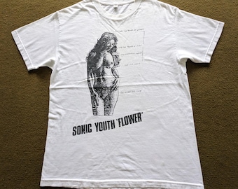 Vintage Sonic Youth Flower Tshirt - Etsy