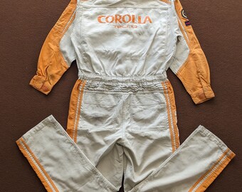 Vintage COROLLA TOYOTA Tecno Motorsports Workwear Coverall Jacket