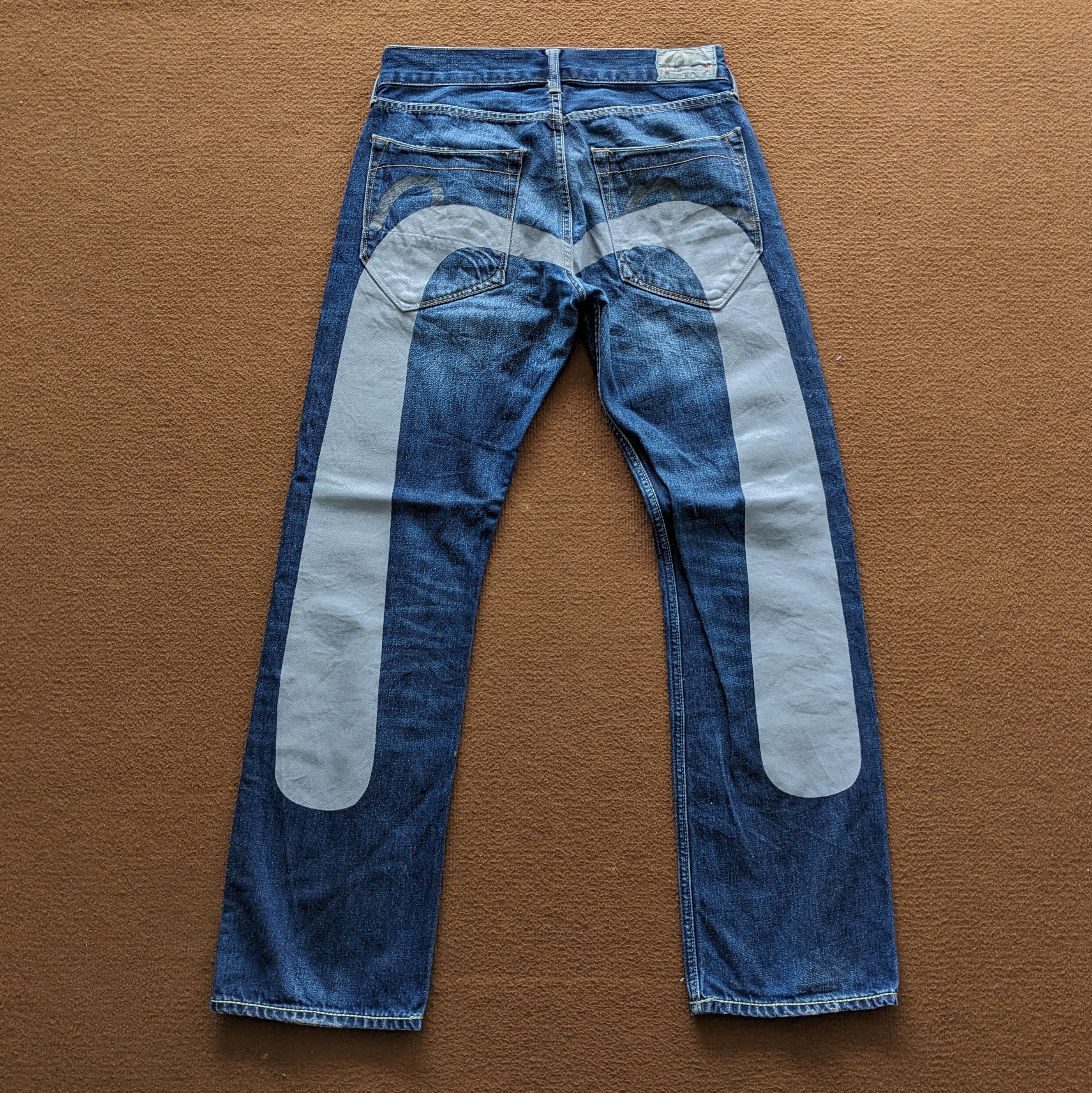 Vintage EVISU X Puma Japanese Brand Custom Art Daicock Streetwear