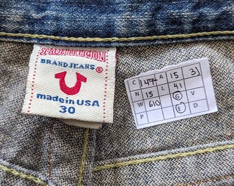 Vintage TRUE RELIGION American Japanese Style Jeans - Etsy