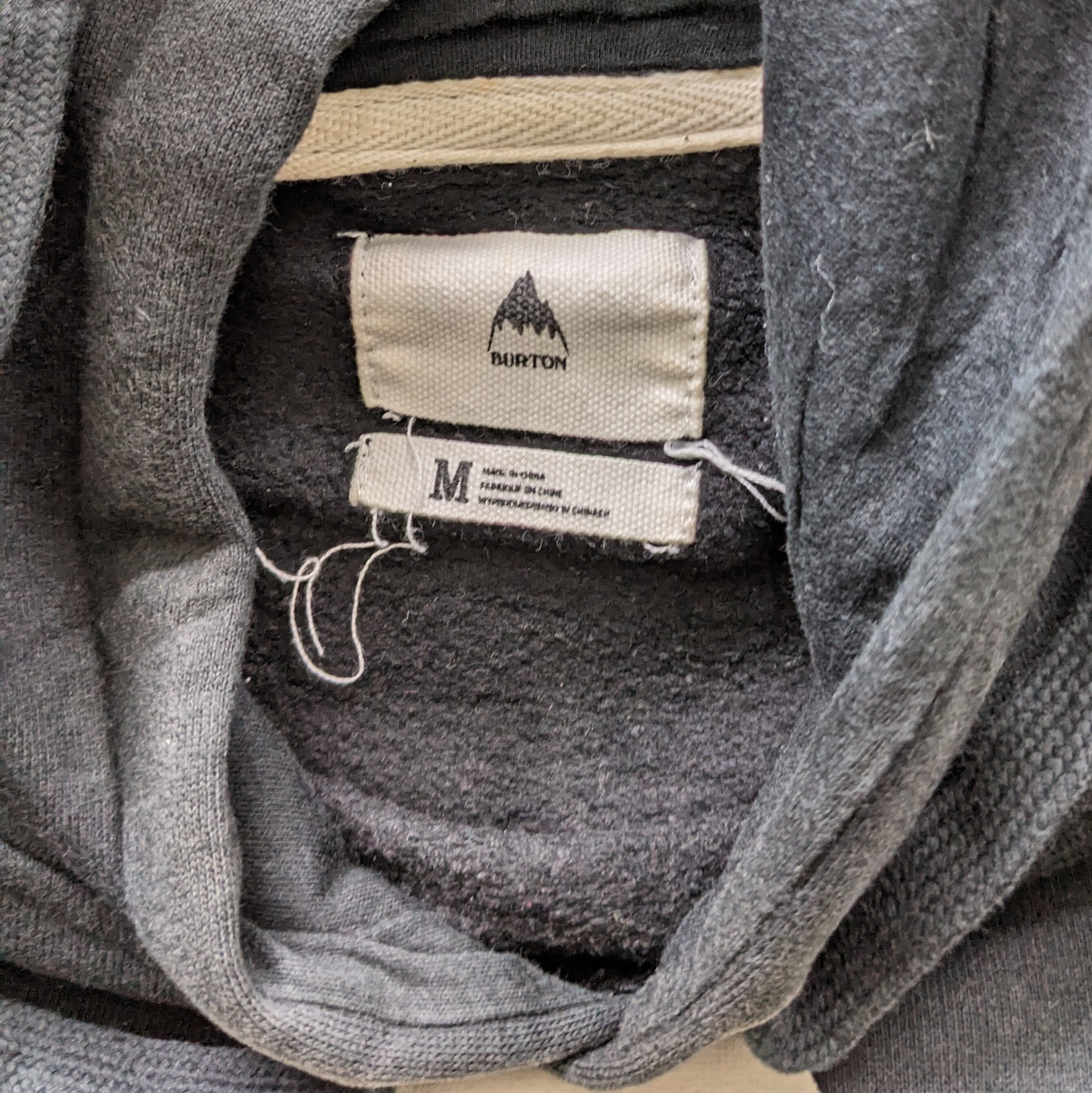 Sweat Vintage Burton Air Pour Homme - Taille M - Gris - En Parfait état