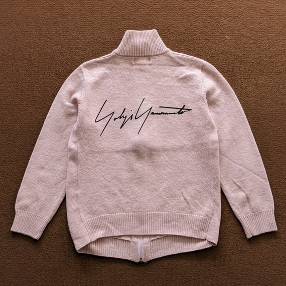 Yohji Yamamoto, Vintage Yohji Yamamoto Luxury Brand Custom Art Logo Sweater