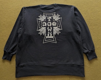 Vintage Dog Town Black Dragon Embroidered Big Spellout 51 Full