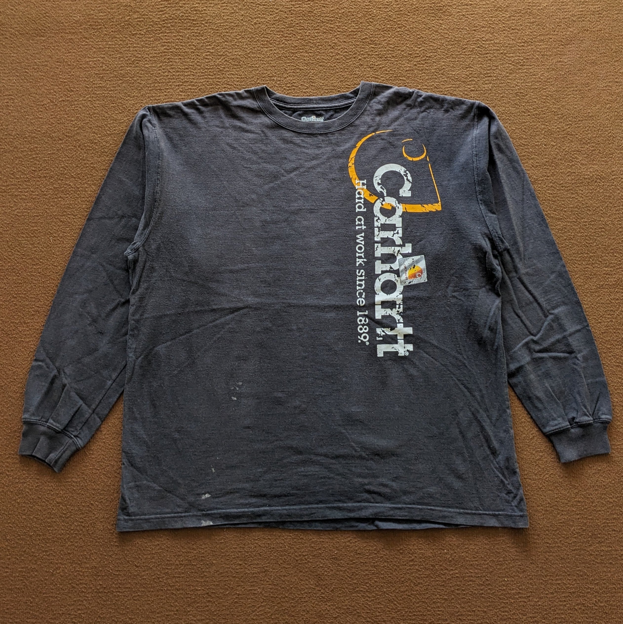 Vintage Carhartt Workwear Brand Long T-shirt - Etsy